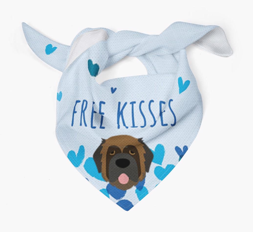 Free Kisses : Personalized {breedFullName} Bandana