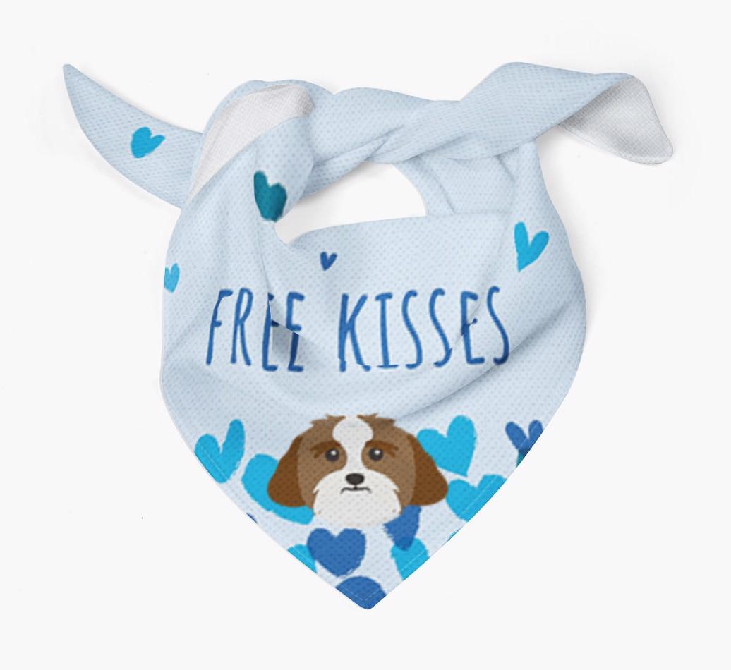 Free Kisses : Personalized {breedFullName} Bandana