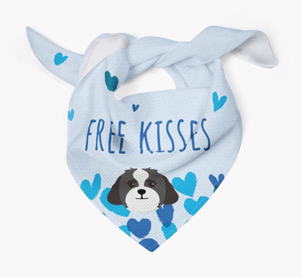 Free Kisses : Personalized {breedFullName} Bandana