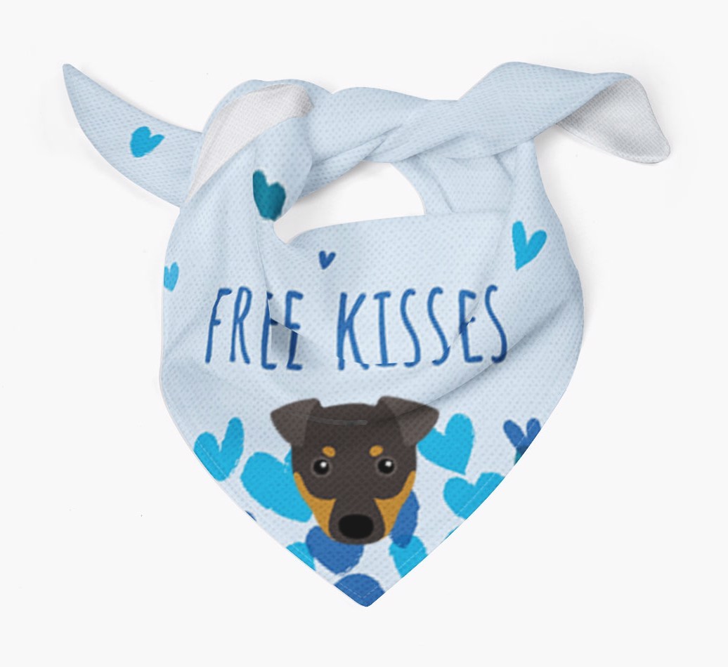 Free Kisses : Personalized {breedFullName} Bandana