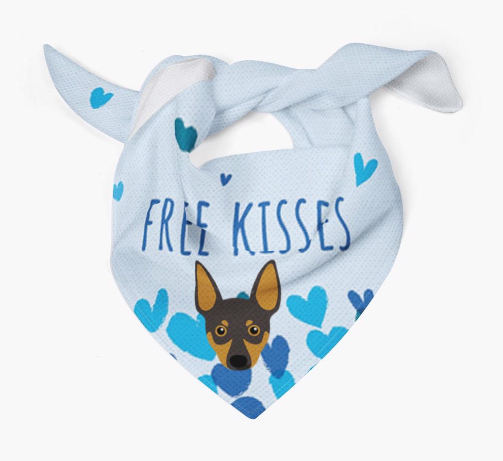 Free Kisses : Personalized {breedFullName} Bandana