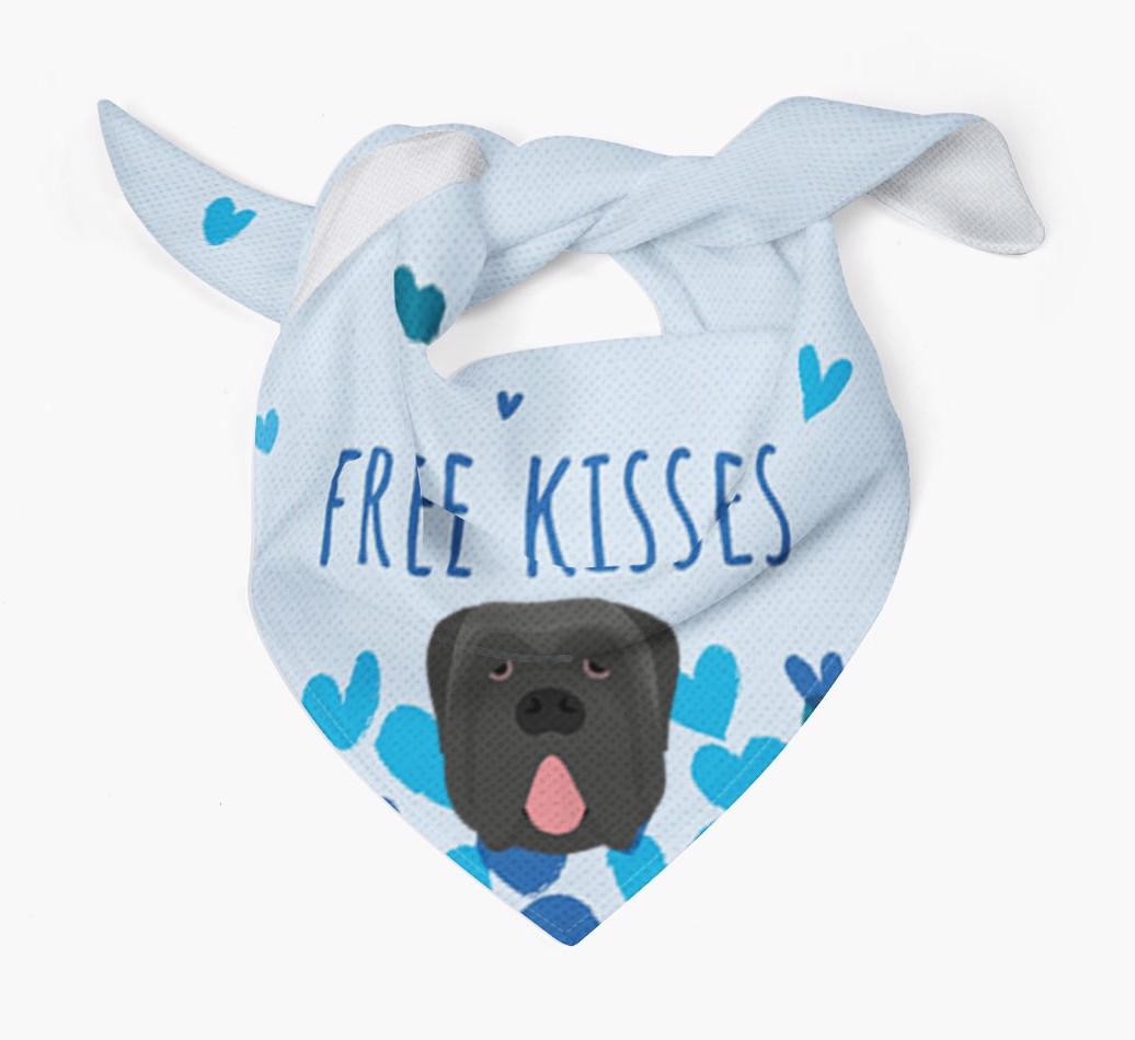 Free Kisses : Personalized {breedFullName} Bandana