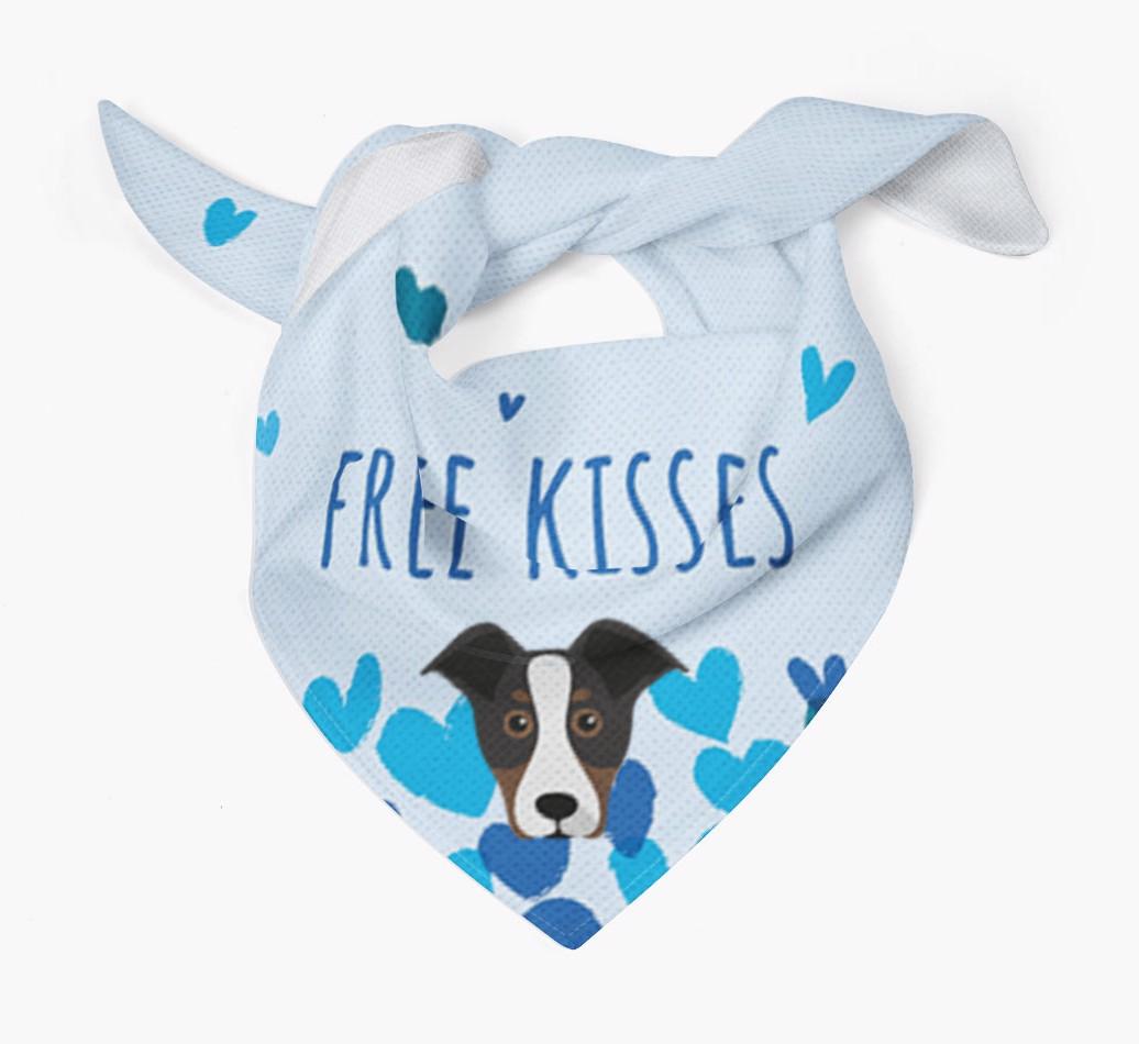 Free Kisses : Personalized {breedFullName} Bandana