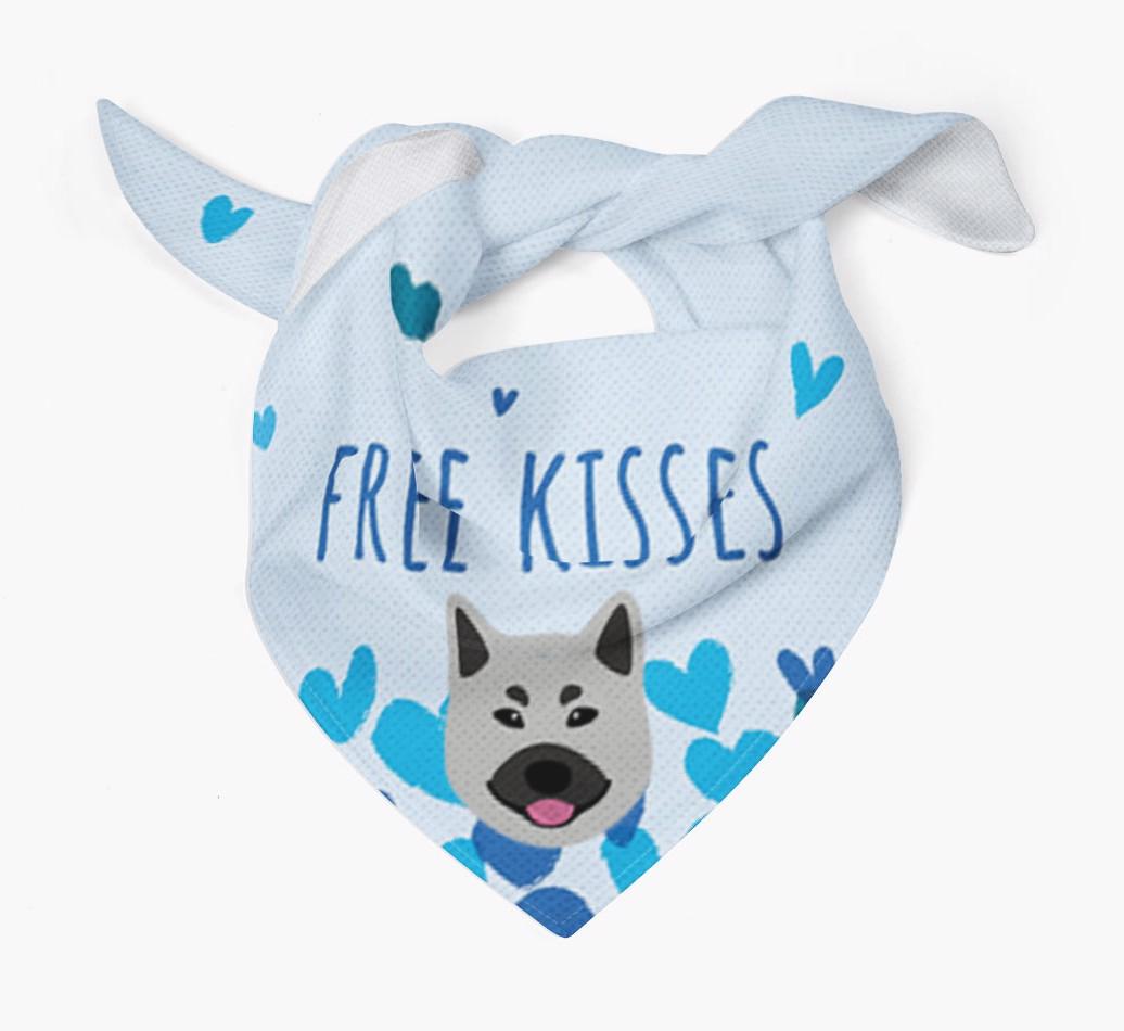 Free Kisses : Personalized {breedFullName} Bandana