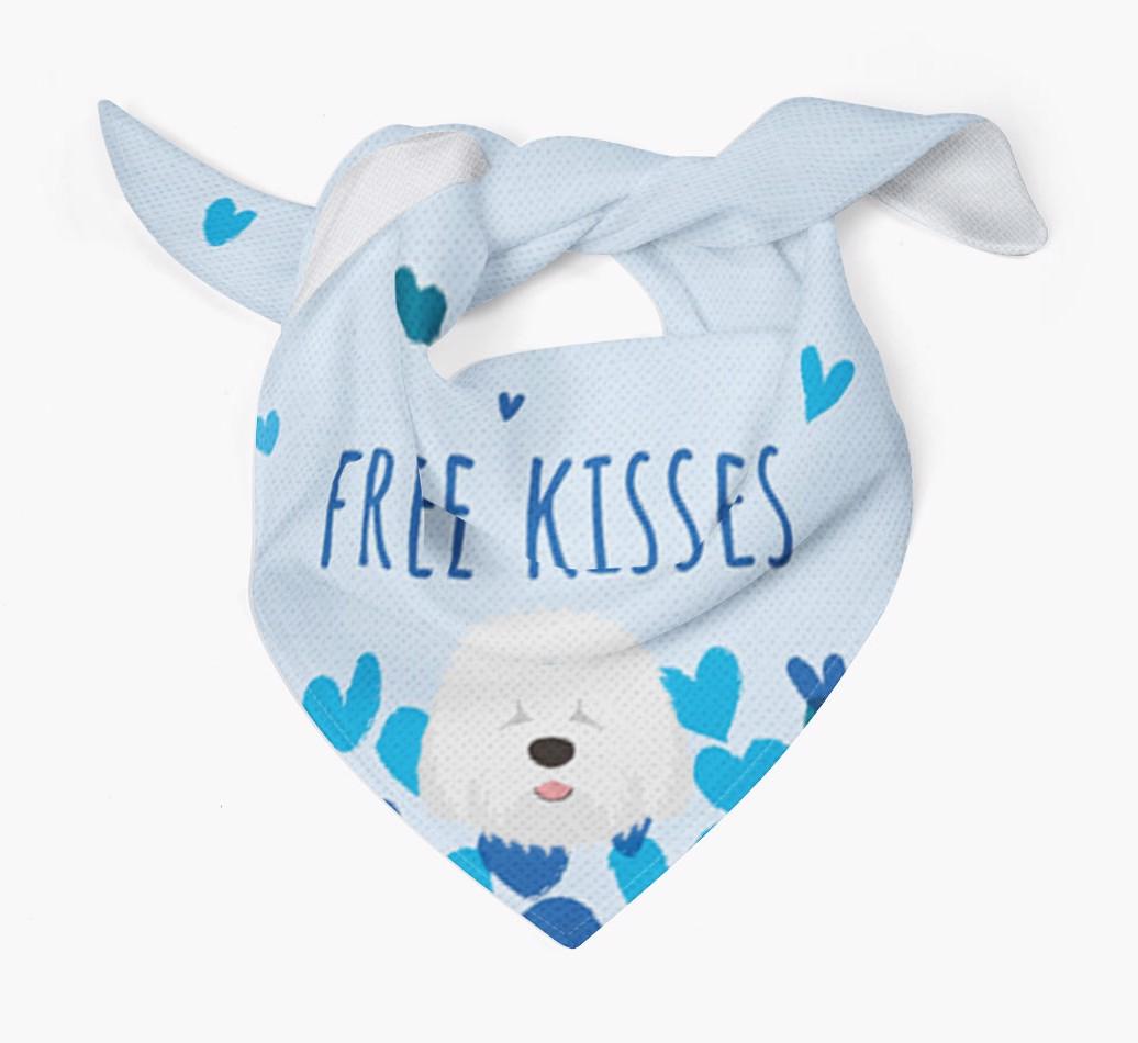 Free Kisses : Personalized {breedFullName} Bandana