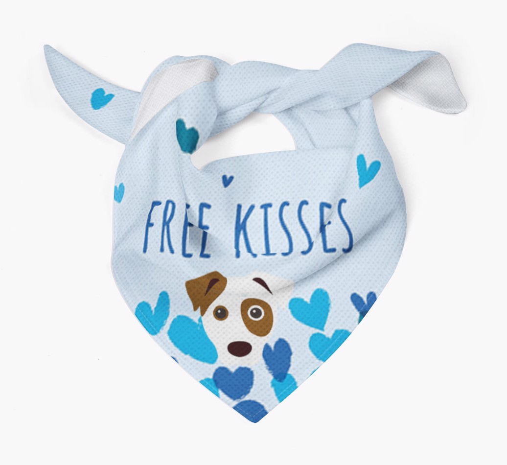 Free Kisses : Personalized {breedFullName} Bandana