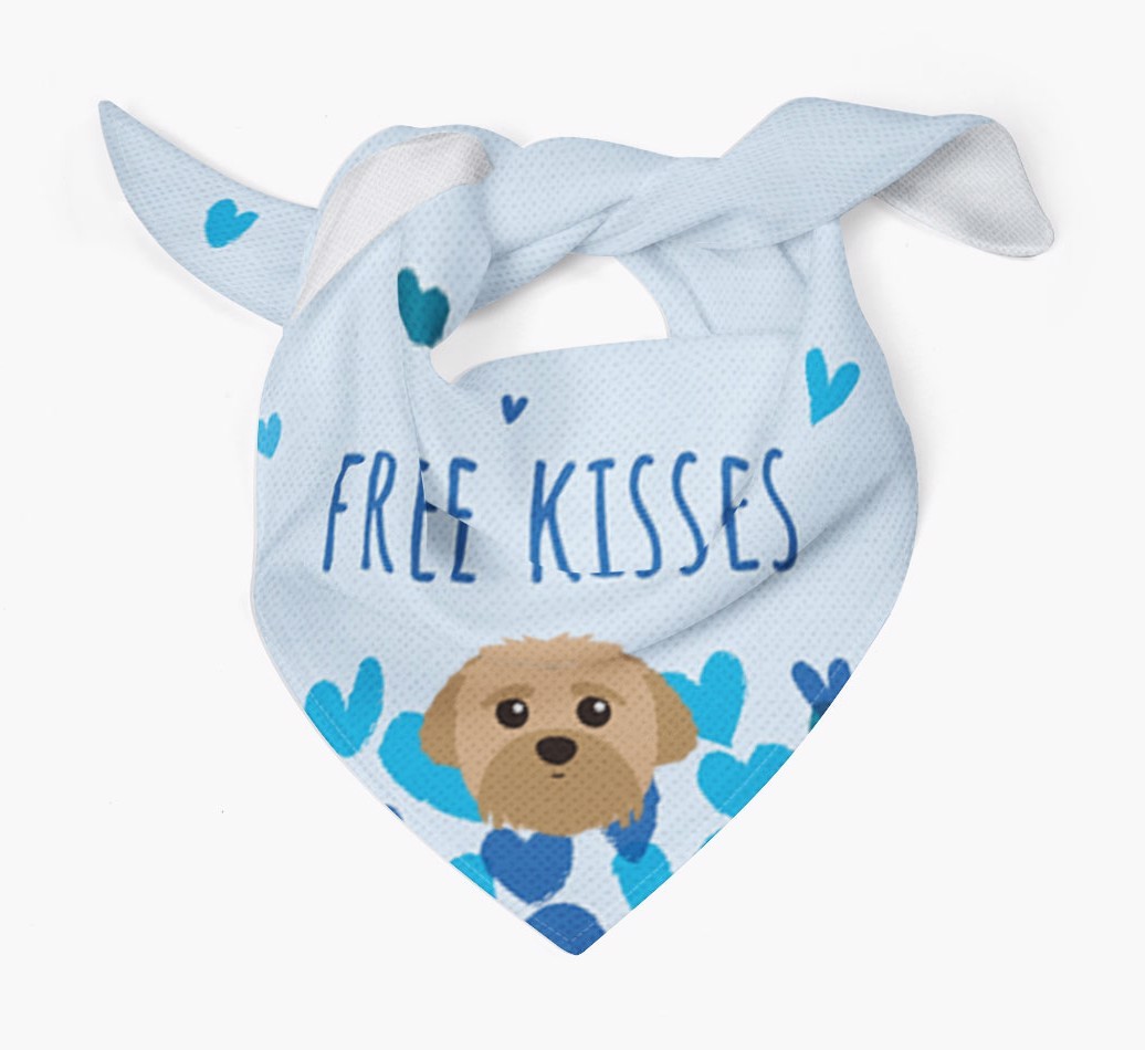 Free Kisses : Personalized {breedFullName} Bandana