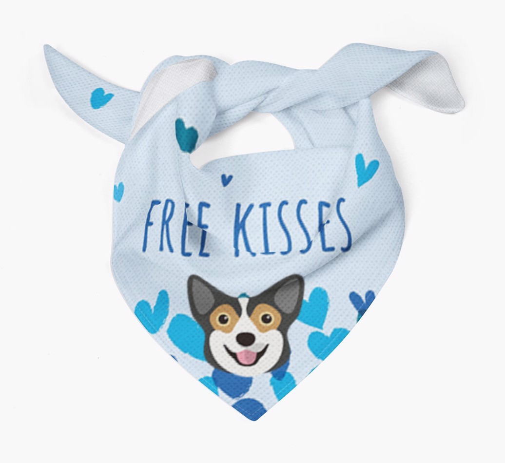 Free Kisses : Personalized {breedFullName} Bandana