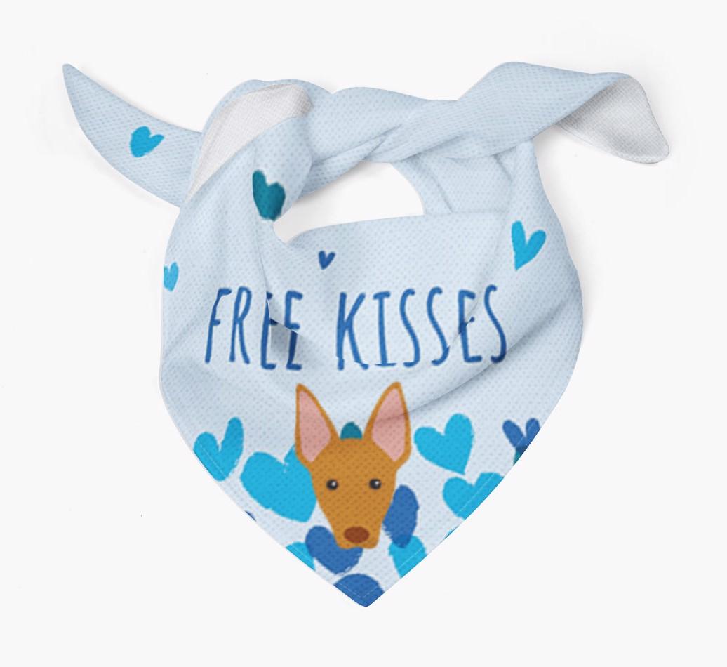 Free Kisses : Personalised {breedFullName} Bandana