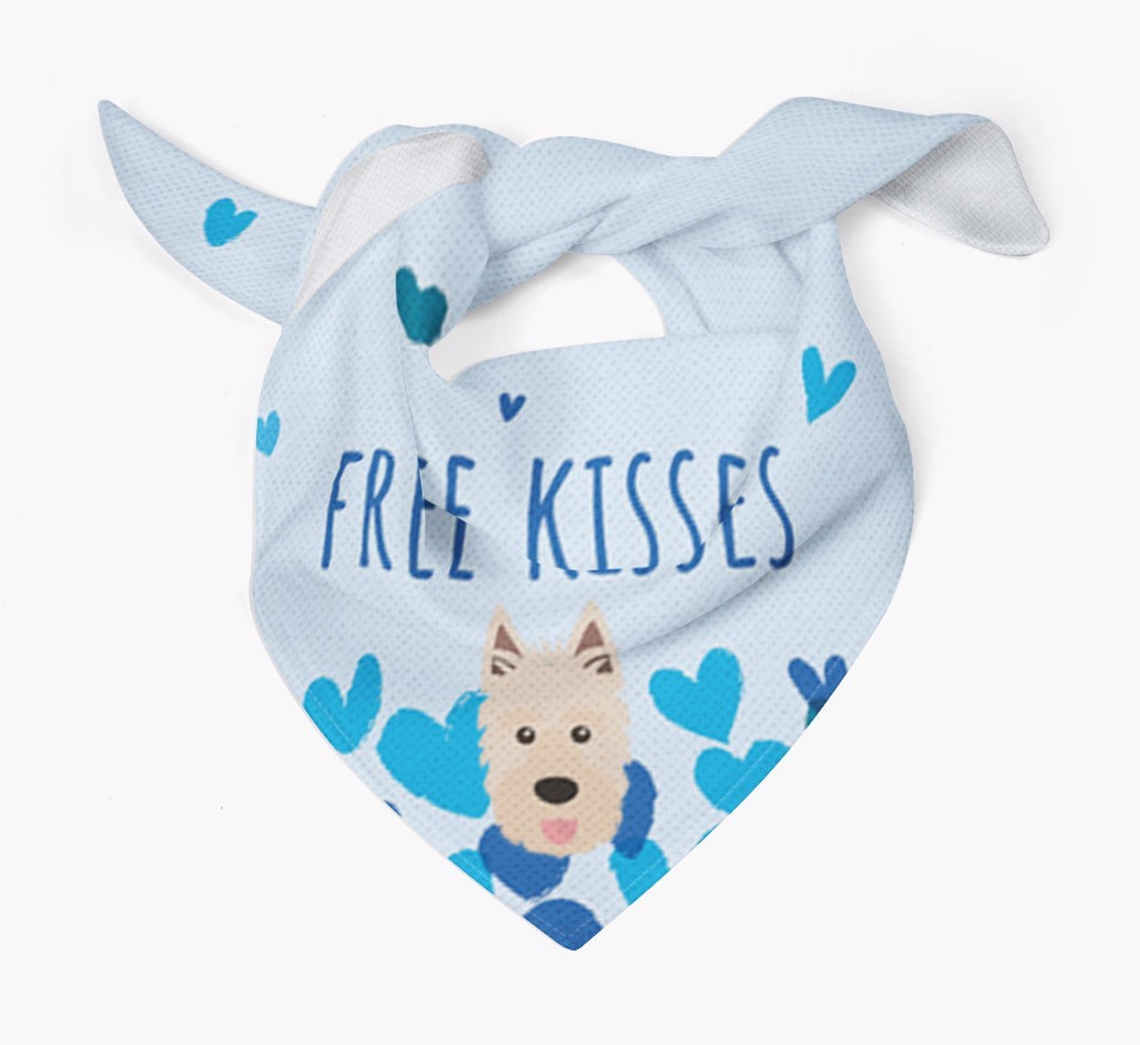 Free Kisses : Personalized {breedFullName} Bandana