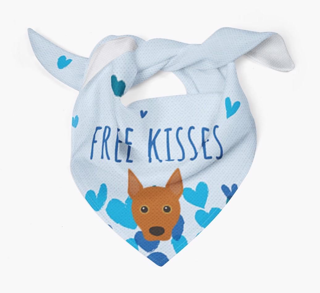 Free Kisses : Personalized {breedFullName} Bandana