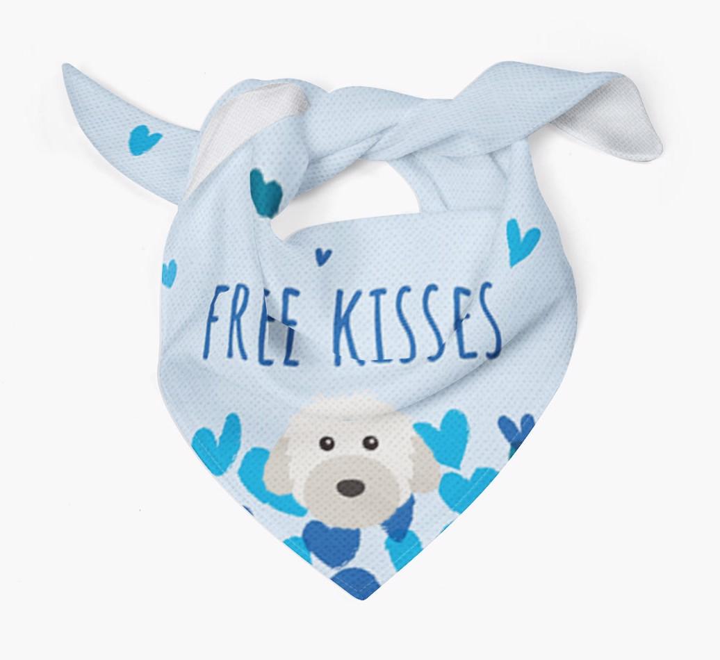 Free Kisses : Personalized {breedFullName} Bandana