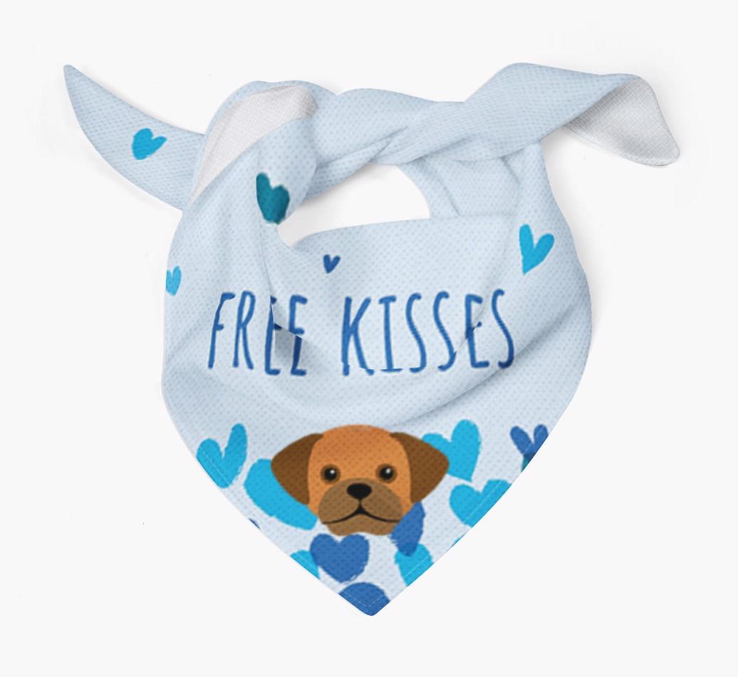 Free Kisses : Personalized {breedFullName} Bandana