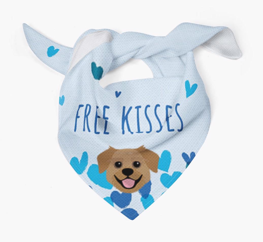 Free Kisses : Personalized {breedFullName} Bandana