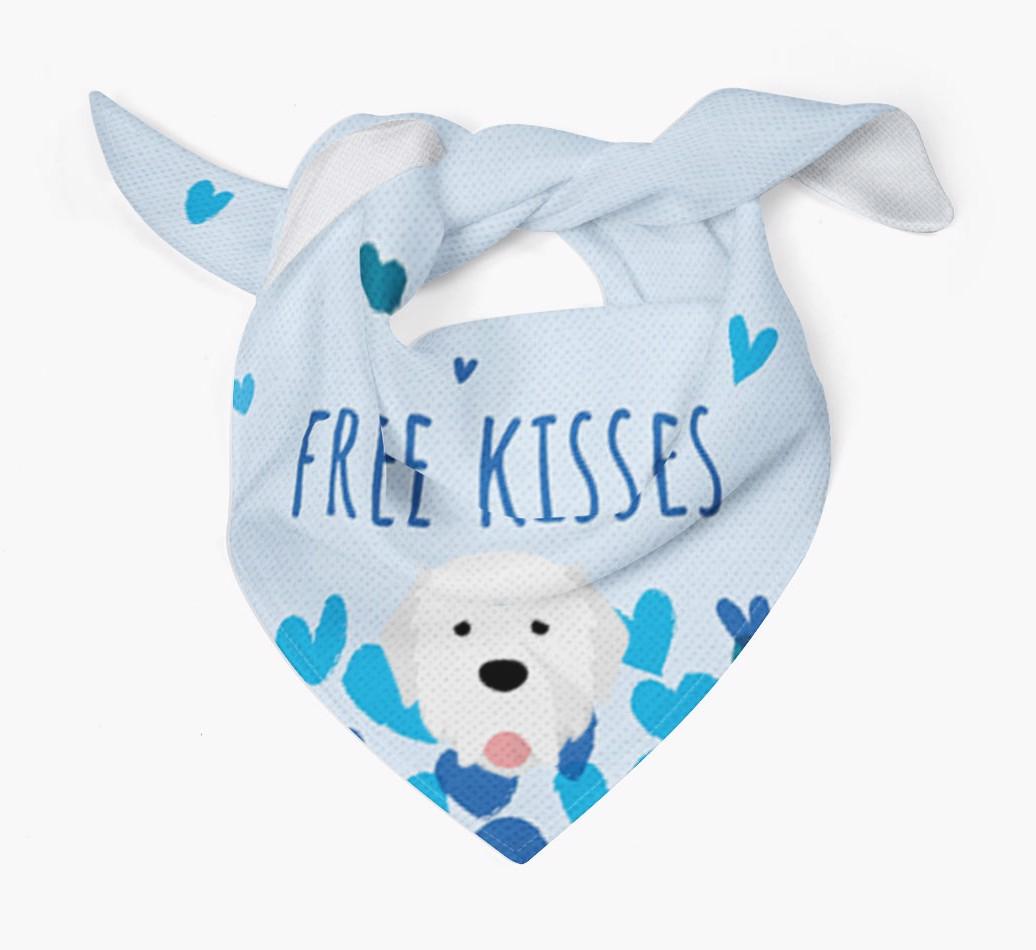 Free Kisses : Personalized {breedFullName} Bandana