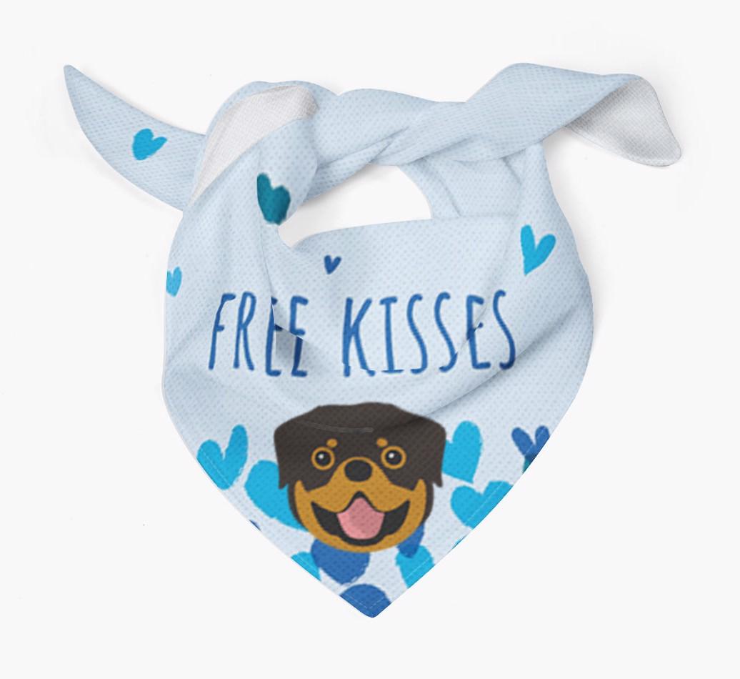 Free Kisses : Personalized {breedFullName} Bandana
