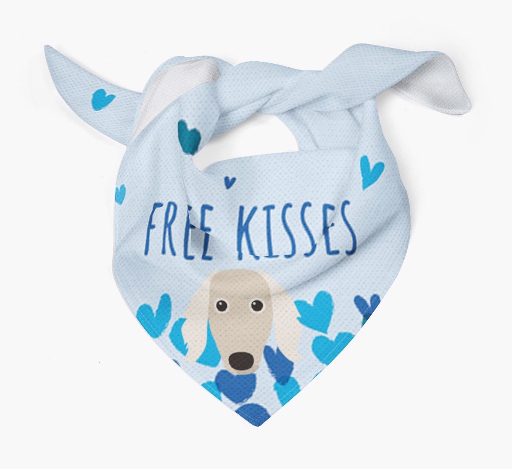 Free Kisses : Personalized {breedFullName} Bandana