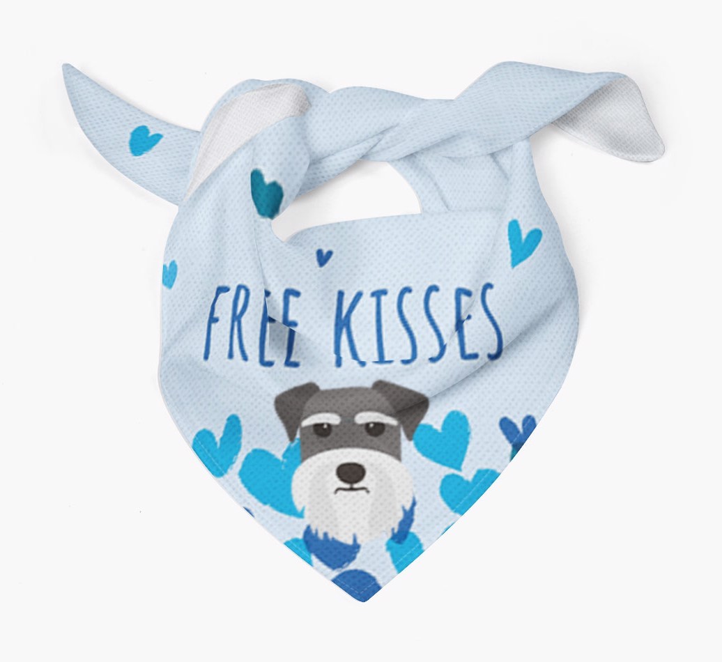 Free Kisses : Personalized {breedFullName} Bandana