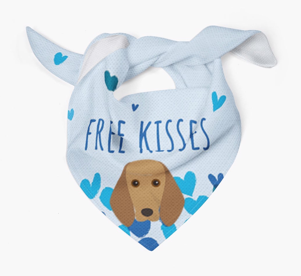Free Kisses : Personalized {breedFullName} Bandana