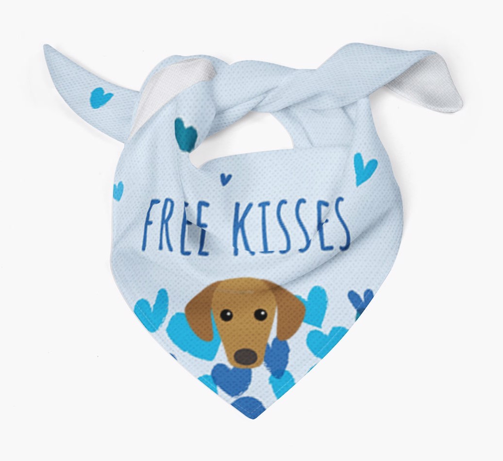 Free Kisses : Personalized {breedFullName} Bandana
