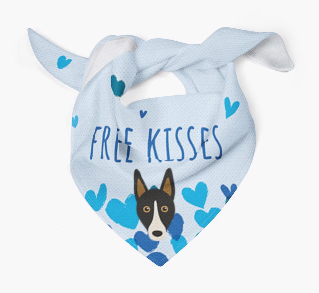 Free Kisses : Personalized {breedFullName} Bandana