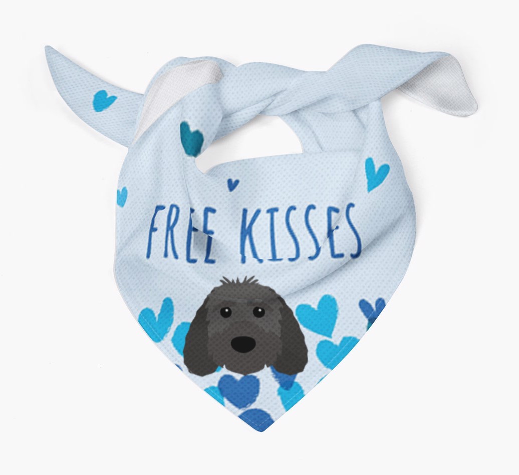 Free Kisses : Personalized {breedFullName} Bandana