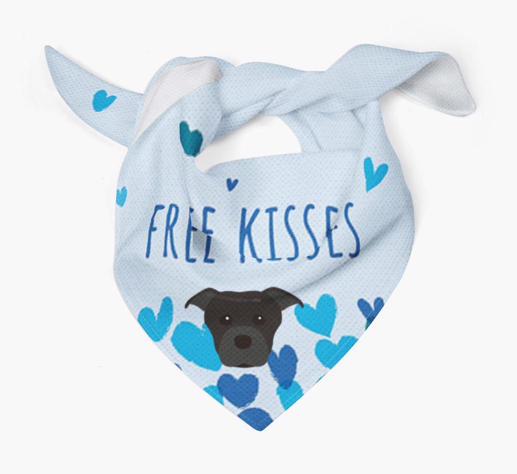 Free Kisses : Personalized {breedFullName} Bandana