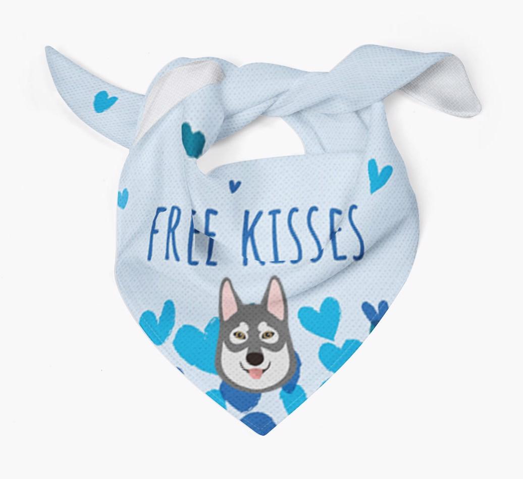 Free Kisses : Personalized {breedFullName} Bandana
