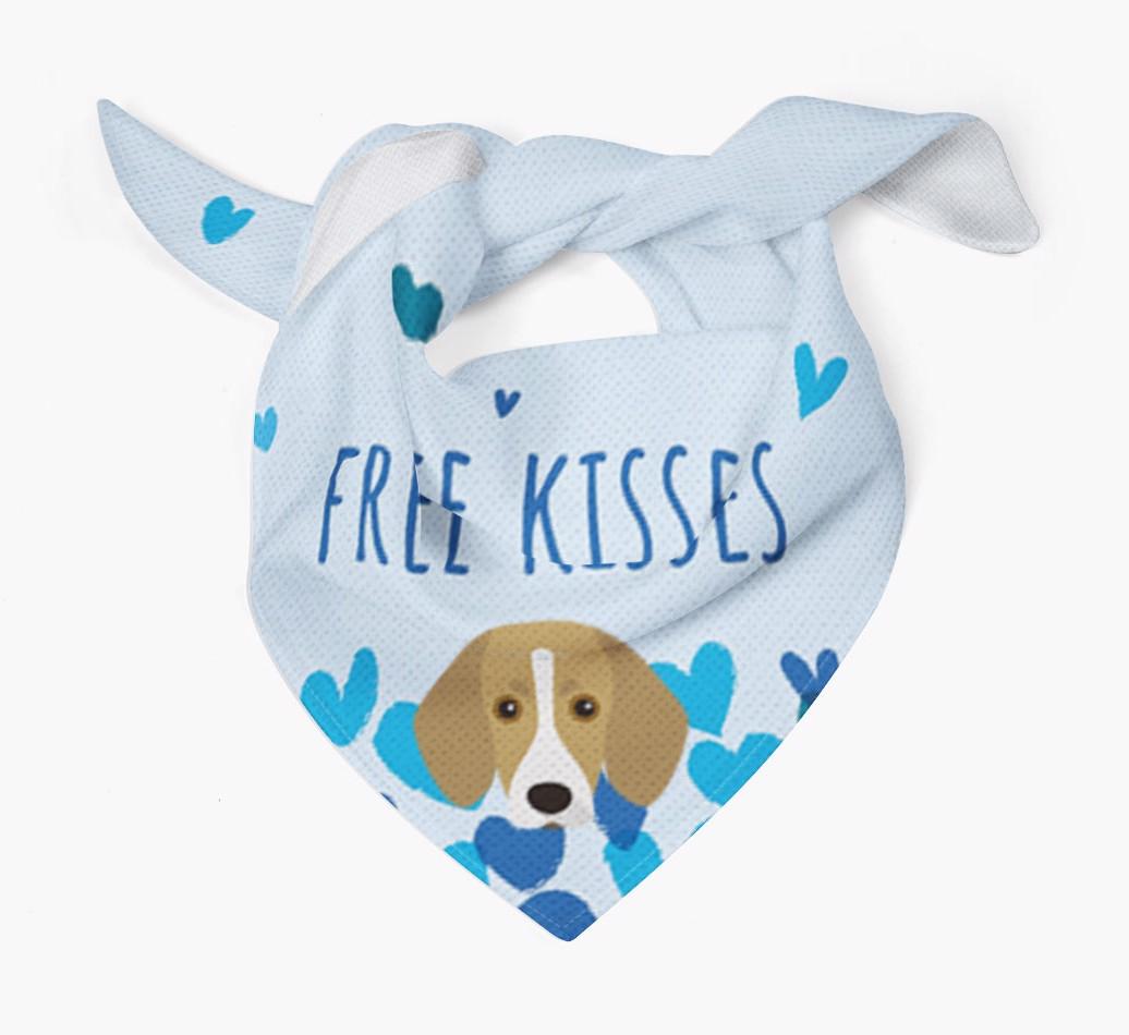 Free Kisses : Personalized {breedFullName} Bandana
