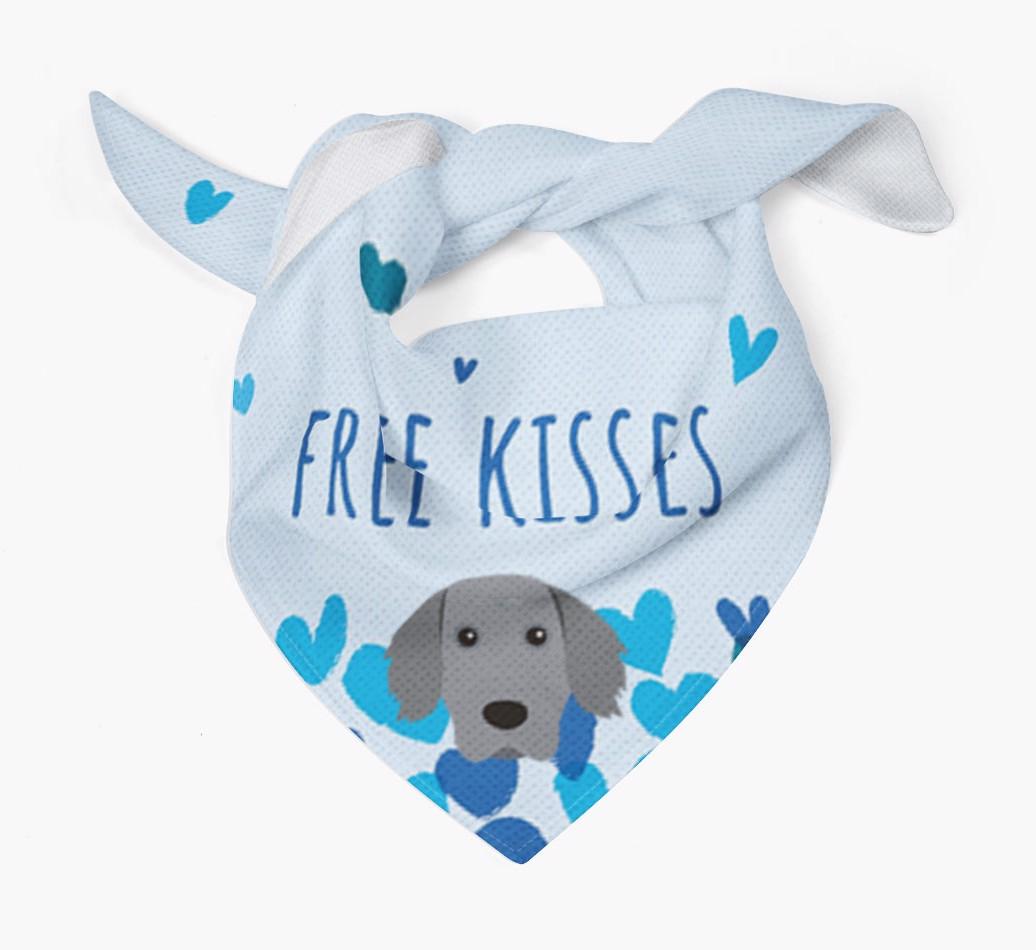 Free Kisses : Personalized {breedFullName} Bandana