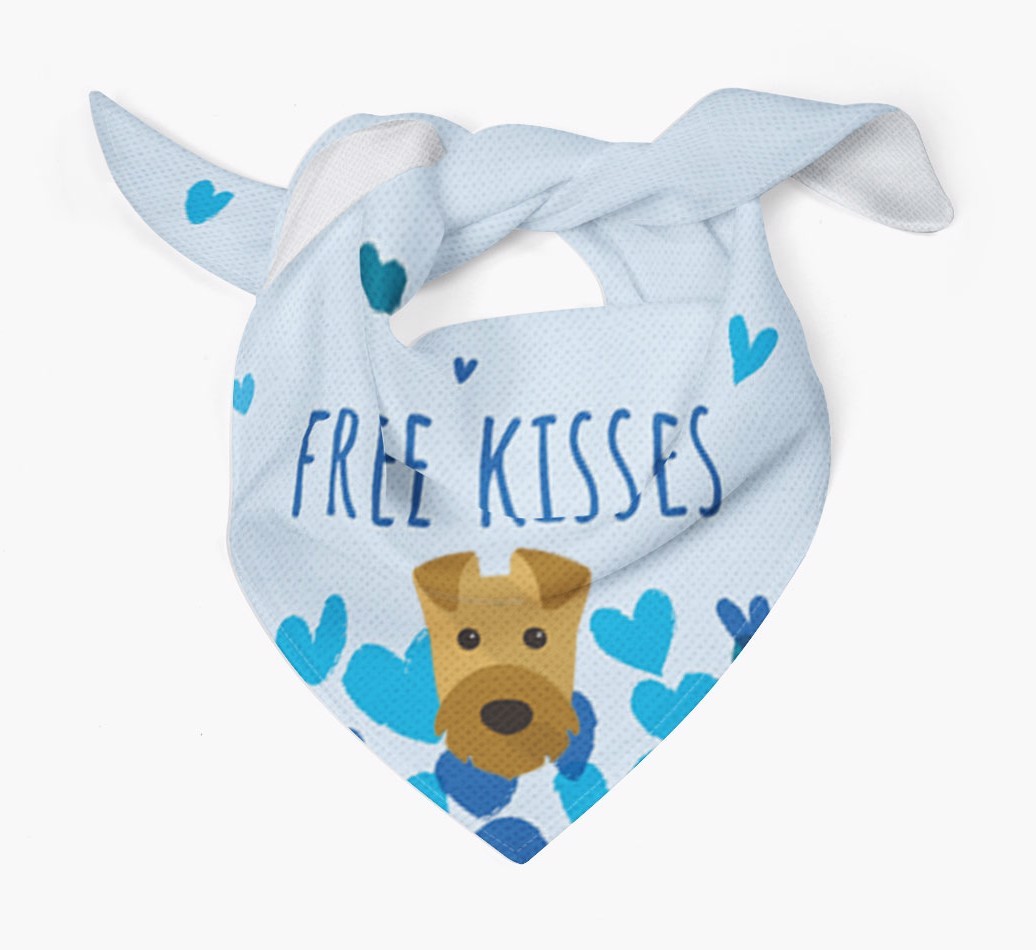 Free Kisses : Personalized {breedFullName} Bandana