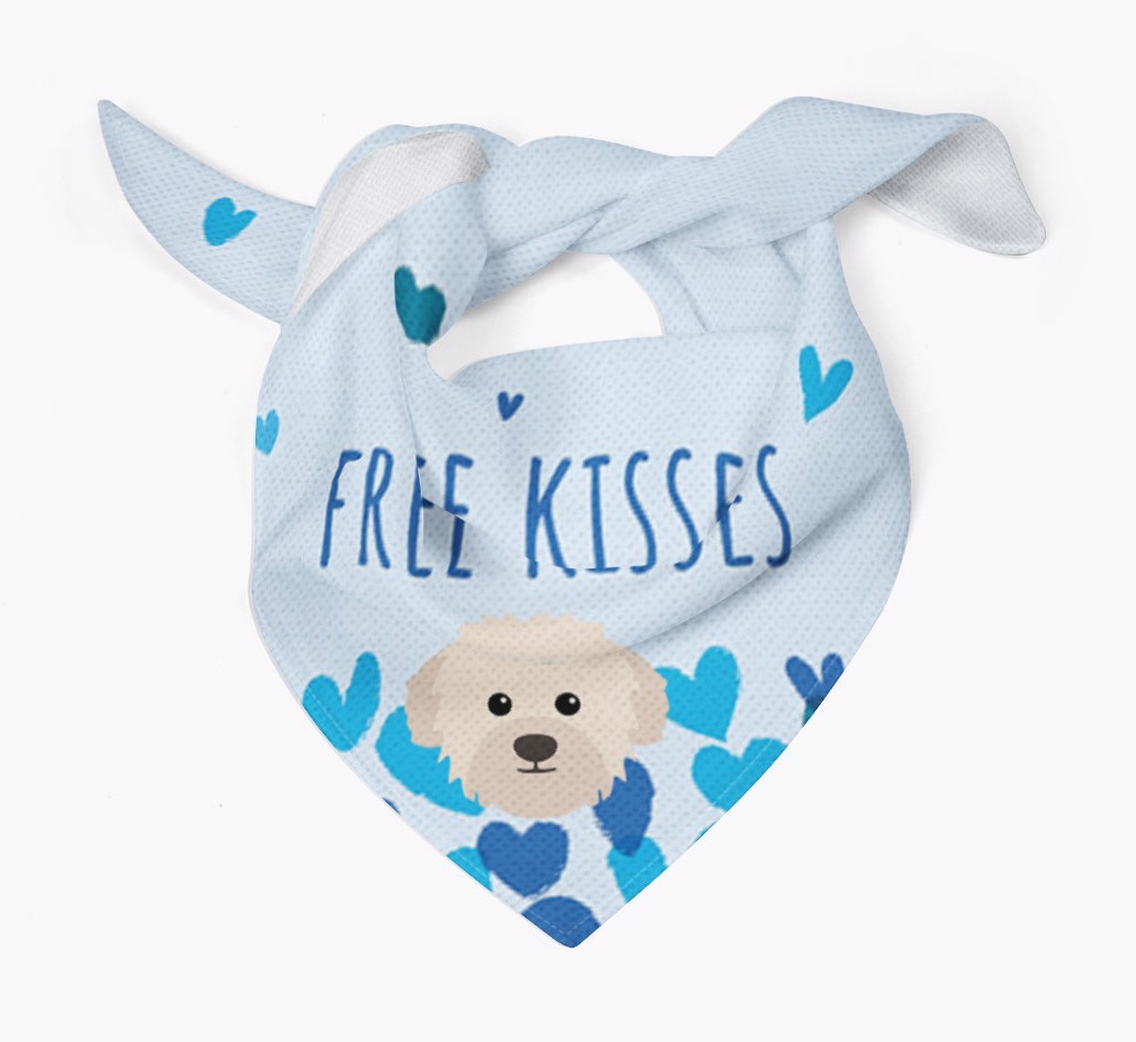 Free Kisses : Personalized {breedFullName} Bandana