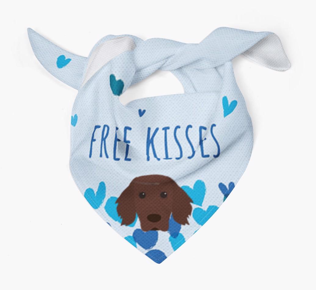 Free Kisses : Personalized {breedFullName} Bandana