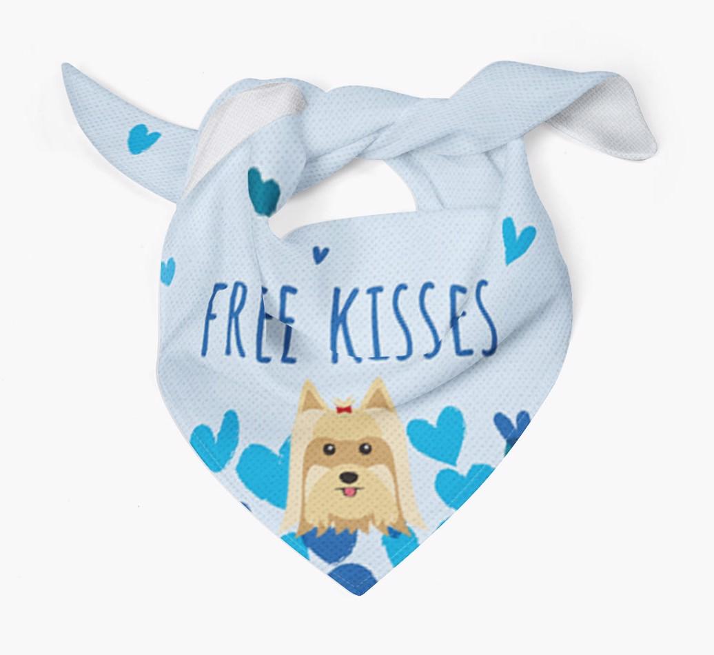 Free Kisses : Personalized {breedFullName} Bandana