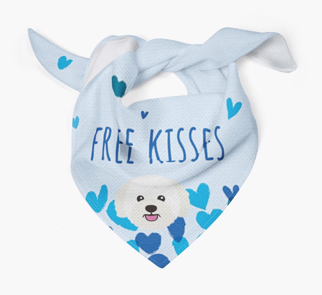 Free Kisses : Personalized {breedFullName} Bandana