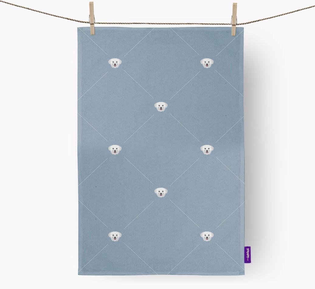 {breedCommonName} Diamond Pattern Tea Towel