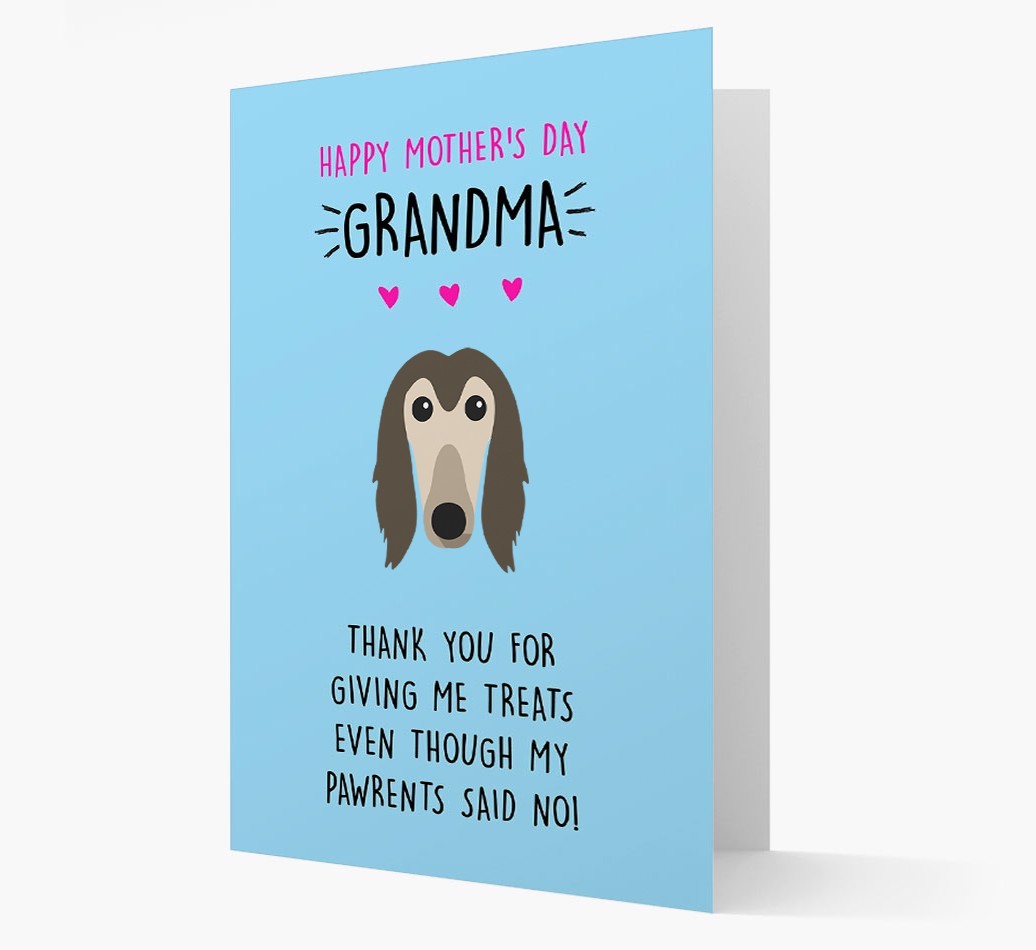 'Happy Mother's Day Grandma' Card with your {breedFullName} Icon