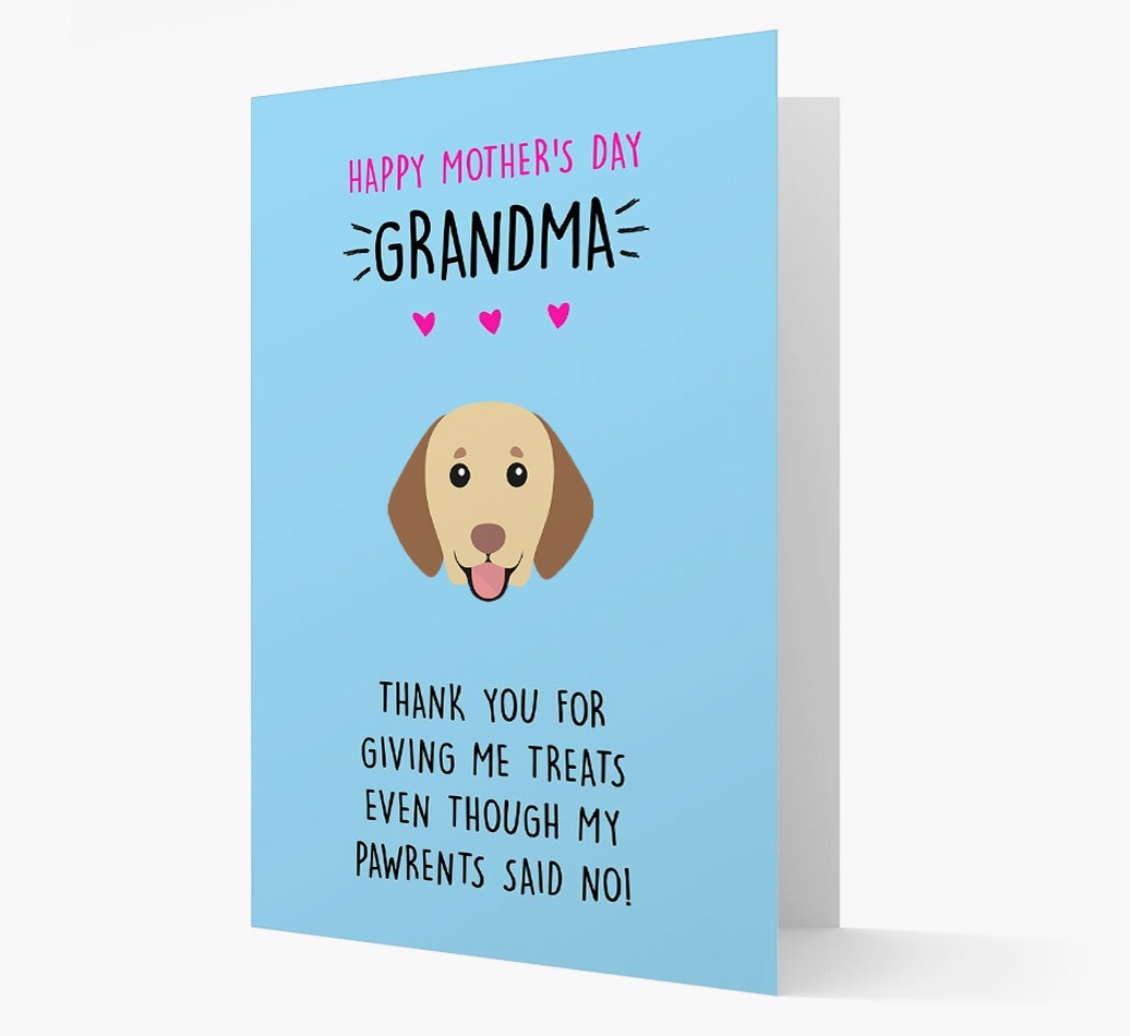 'Happy Mother's Day Grandma' Card with your {breedFullName} Icon