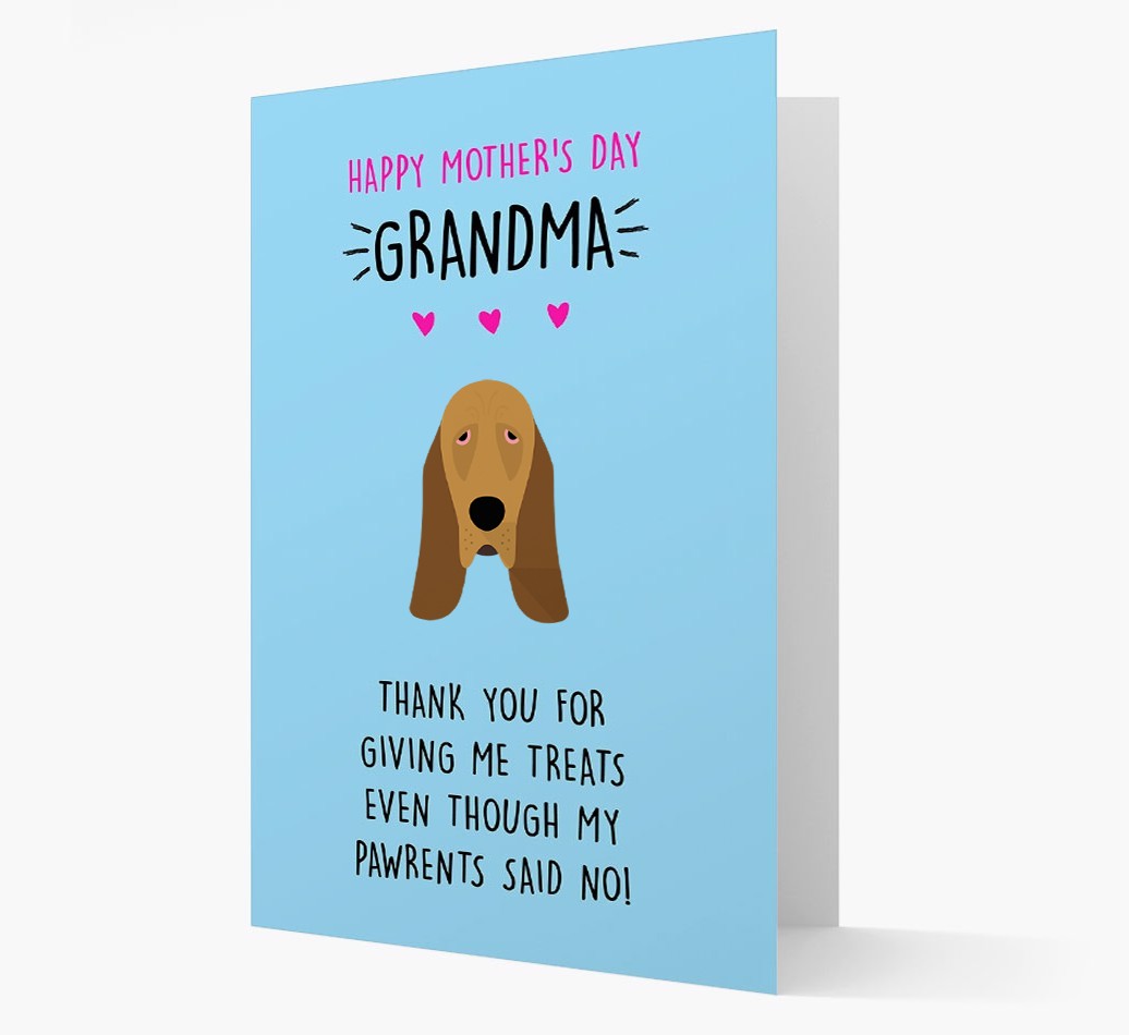 'Happy Mother's Day Grandma' Card with your {breedFullName} Icon