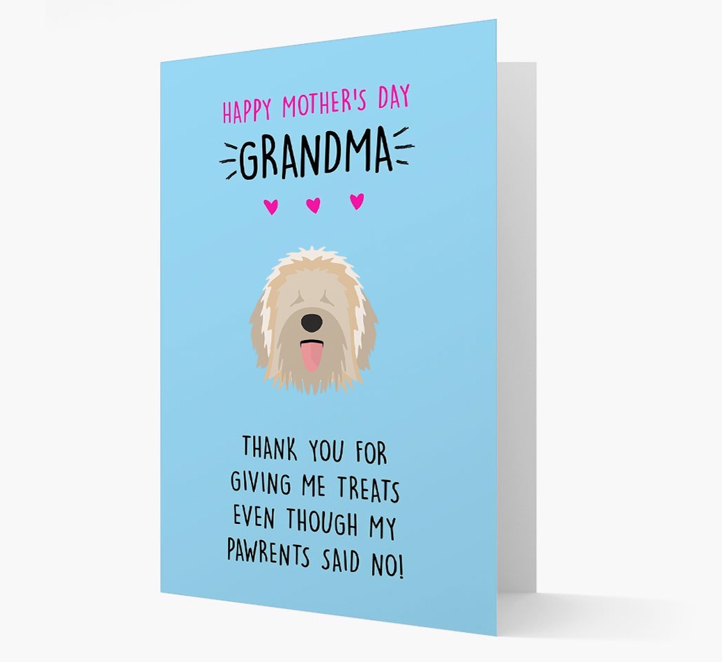 'Happy Mother's Day Grandma' Card with your {breedFullName} Icon