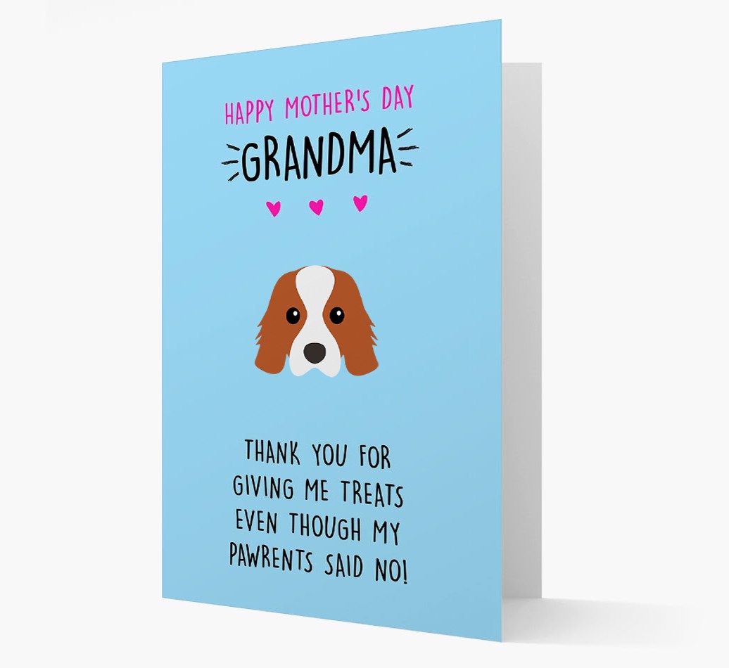 'Happy Mother's Day Grandma' Card with your {breedFullName} Icon
