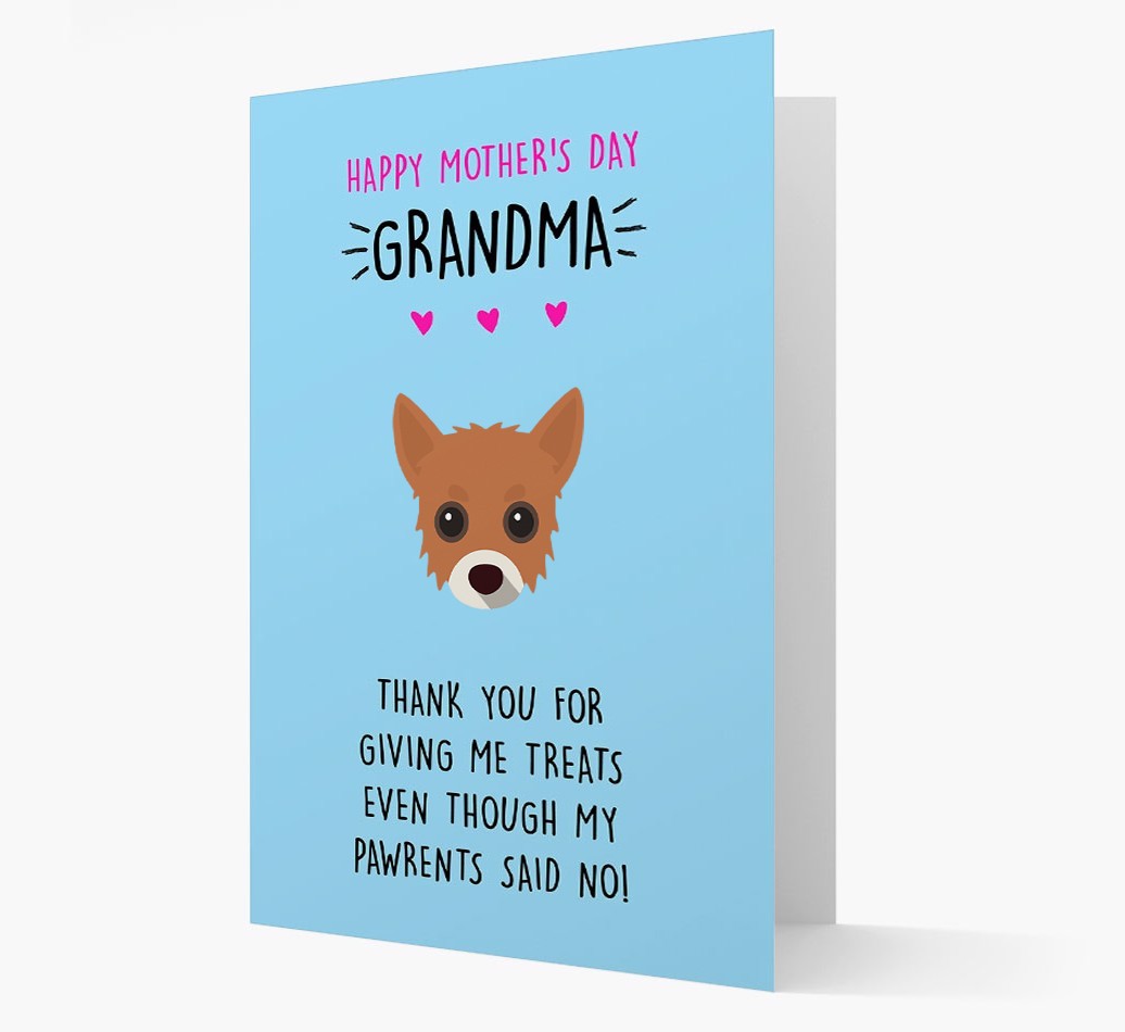 'Happy Mother's Day Grandma' Card with your {breedFullName} Icon