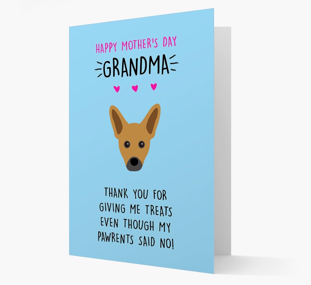 'Happy Mother's Day Grandma' Card with your {breedFullName} Icon