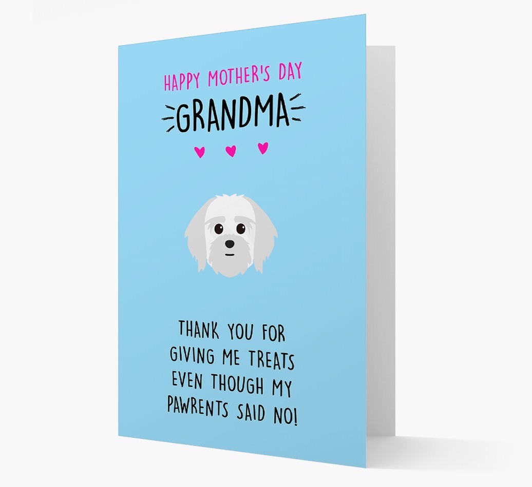 'Happy Mother's Day Grandma' Card with your {breedFullName} Icon