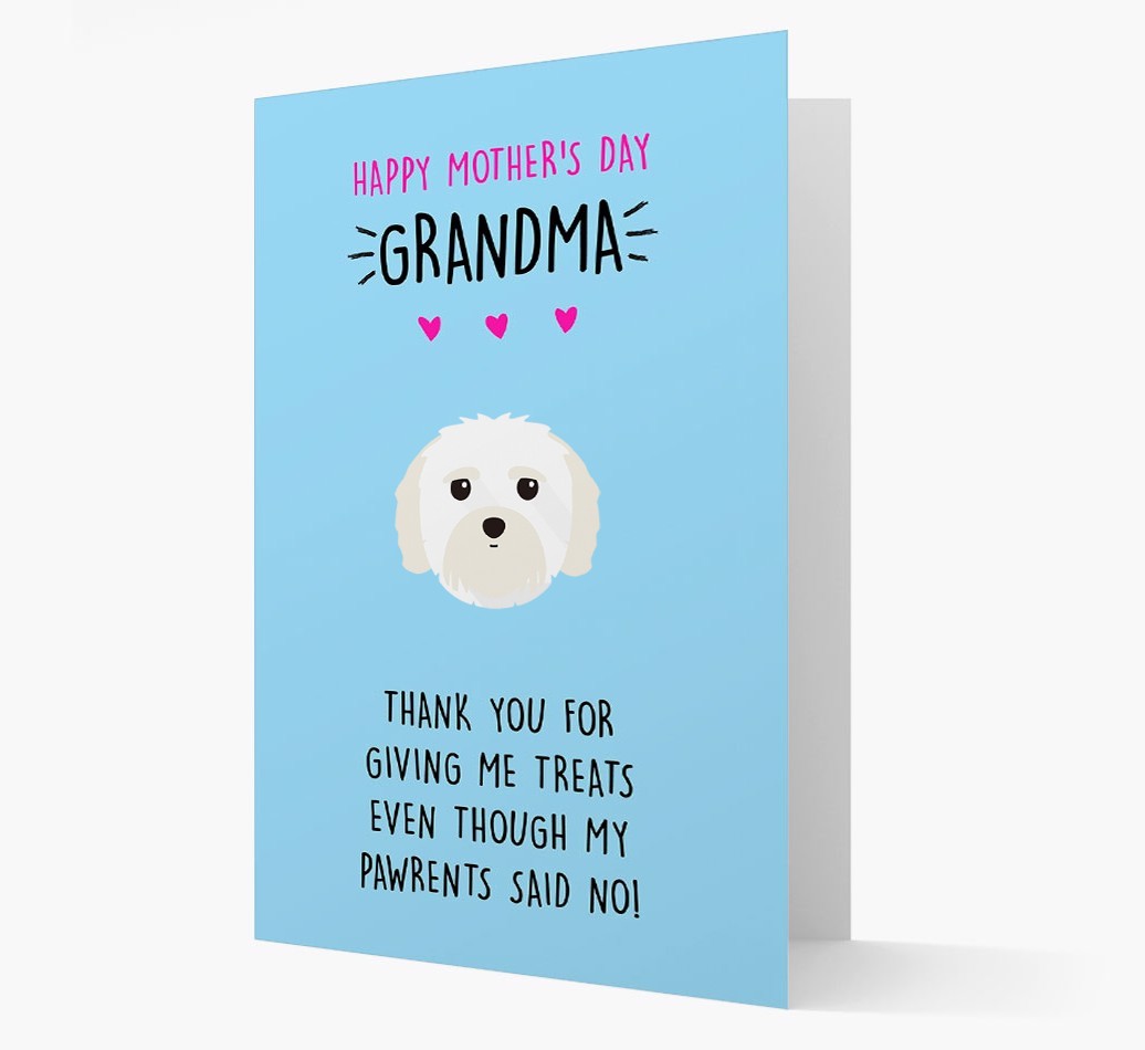 'Happy Mother's Day Grandma' Card with your {breedFullName} Icon