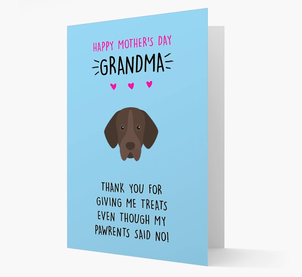 'Happy Mother's Day Grandma' Card with your {breedFullName} Icon