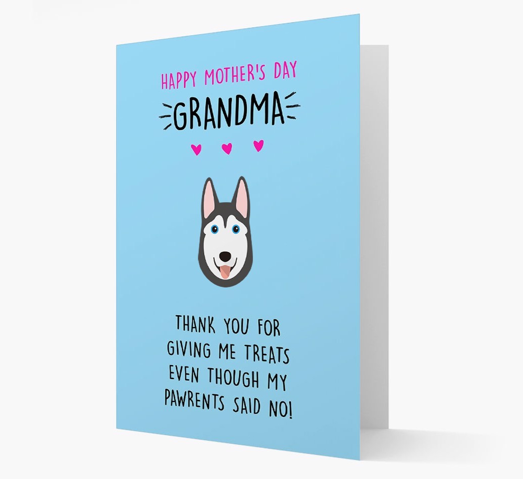 'Happy Mother's Day Grandma' Card with your {breedFullName} Icon