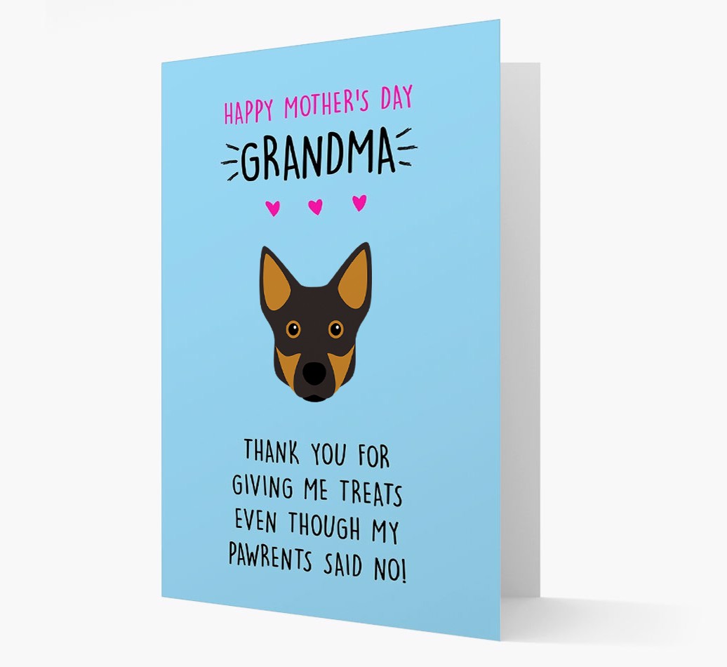 'Happy Mother's Day Grandma' Card with your {breedFullName} Icon