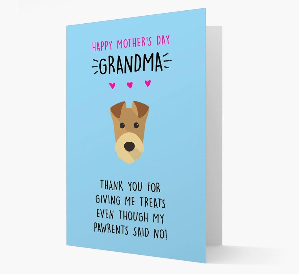 'Happy Mother's Day Grandma' Card with your {breedFullName} Icon
