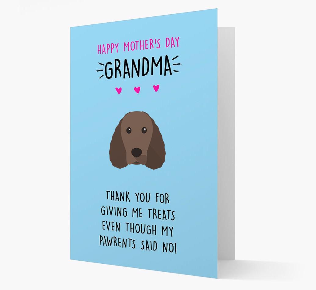 'Happy Mother's Day Grandma' Card with your {breedFullName} Icon
